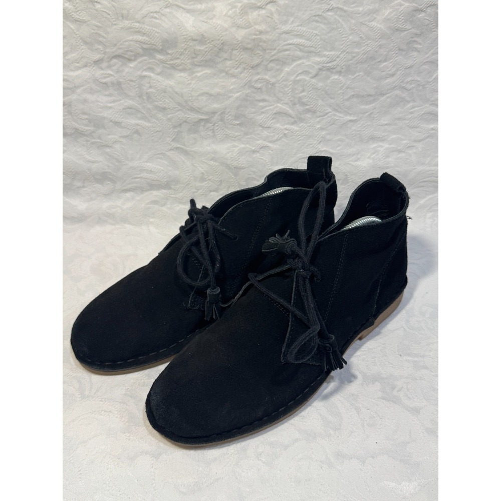 Tommy Bahama Evert Chukka Boots Men 9 Black Suede Tassel Casual